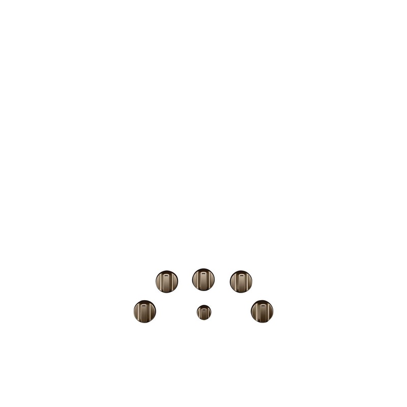 Cafe CXCE1HKPMBZ CAF(EBACK) 5 Electric Cooktop Knobs – Brushed Bronze