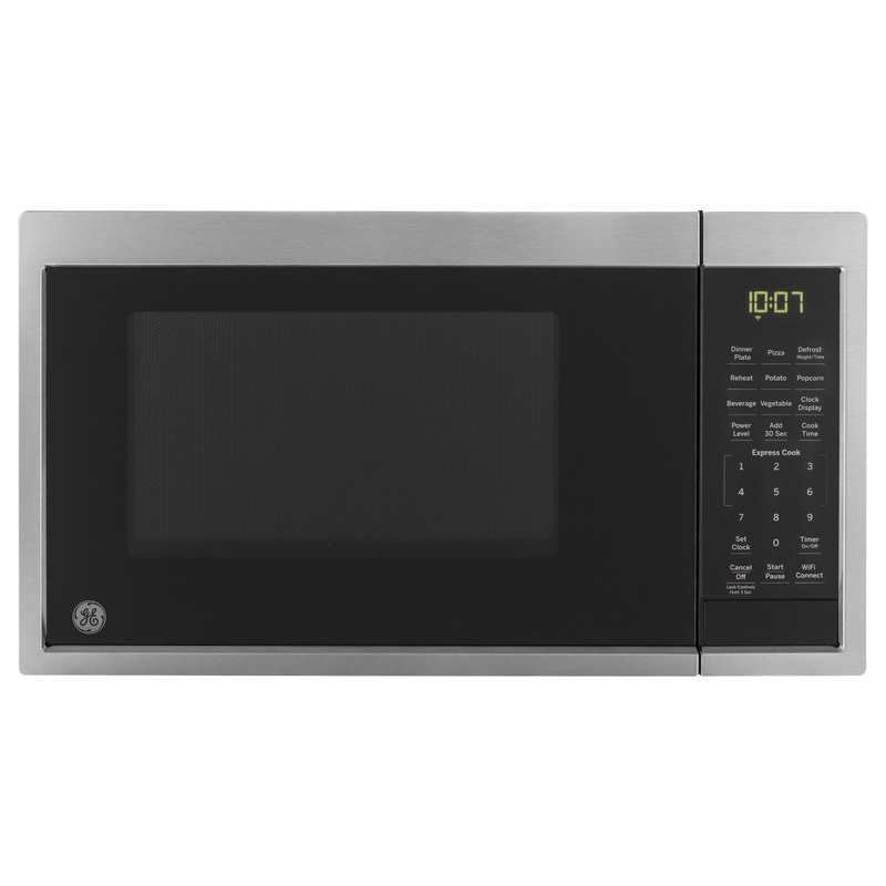JES1097SMSS GE 0.9 Cu. Ft. Capacity Smart Countertop Microwave Oven with Scan-To-Cook Technology