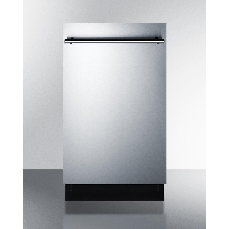 Summit DW18SS2ADA 18″ Wide Ada Compliant Energy Star Qualified Dishwasher With Stainless Steel Or Panel-Ready Door, Made In Europe