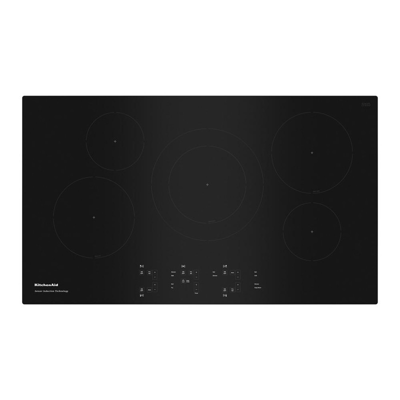 Kitchenaid KCIG556JBL 36-Inch 5-Element Sensor Induction Cooktop