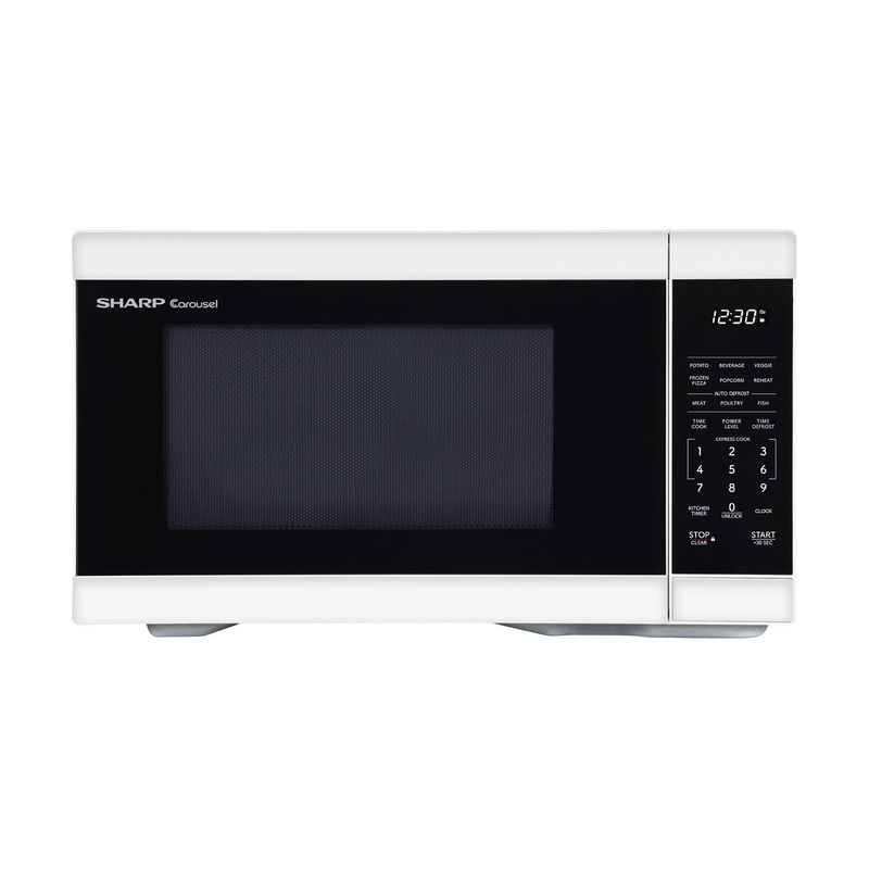 SMC1161KW Sharp 1.1 cu. ft. 1000W White Countertop Microwave Oven