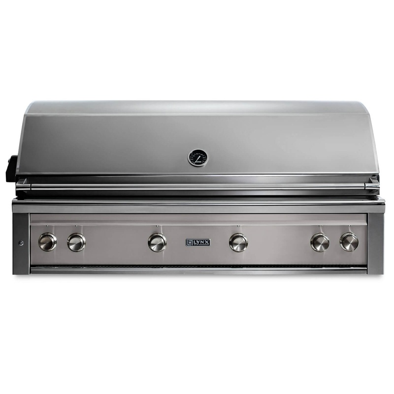 Lynx L54TRLSLP 54″ Built-In Grill – 1 Trident W/ Rotisserie – Limestone
