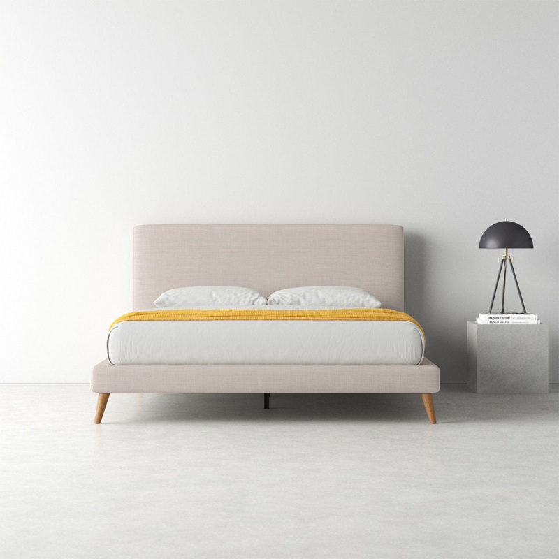 Williams Upholstered Bed AllModern Color: Light Gray Size: King