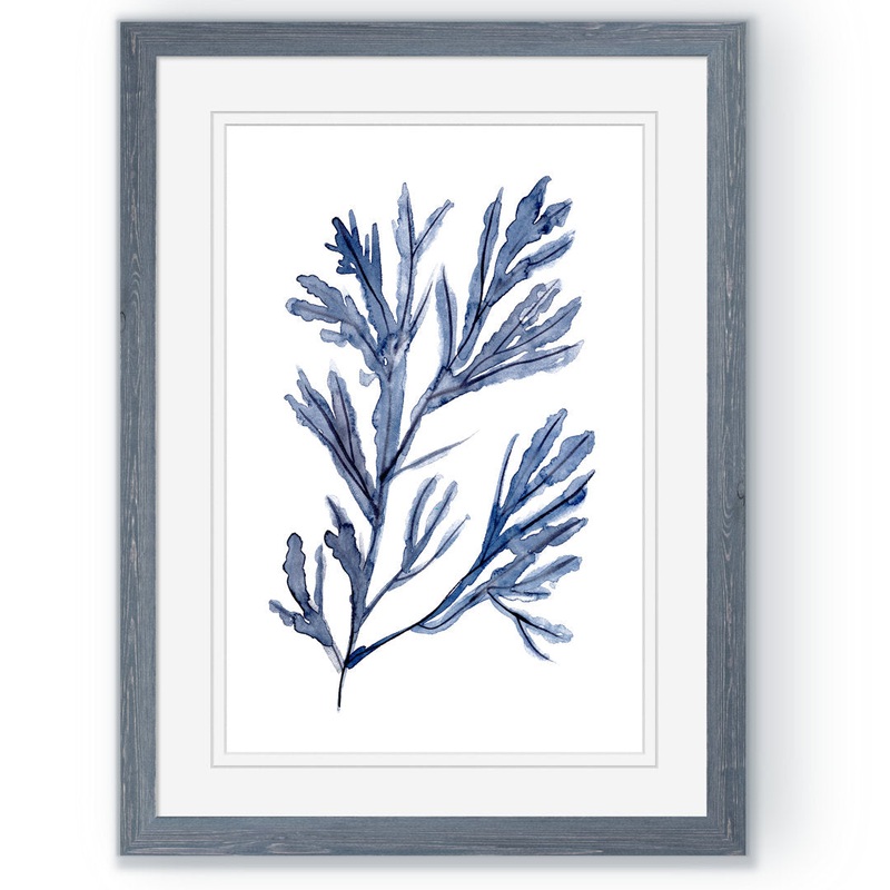 Seaweed Under Water I’ by Paul Cezanne – Picture Frame Painting Print Highland Dunes Mat Color: White Size: 30″ H x 22″ W x 1.25″ D Format: Gray Paper Framed