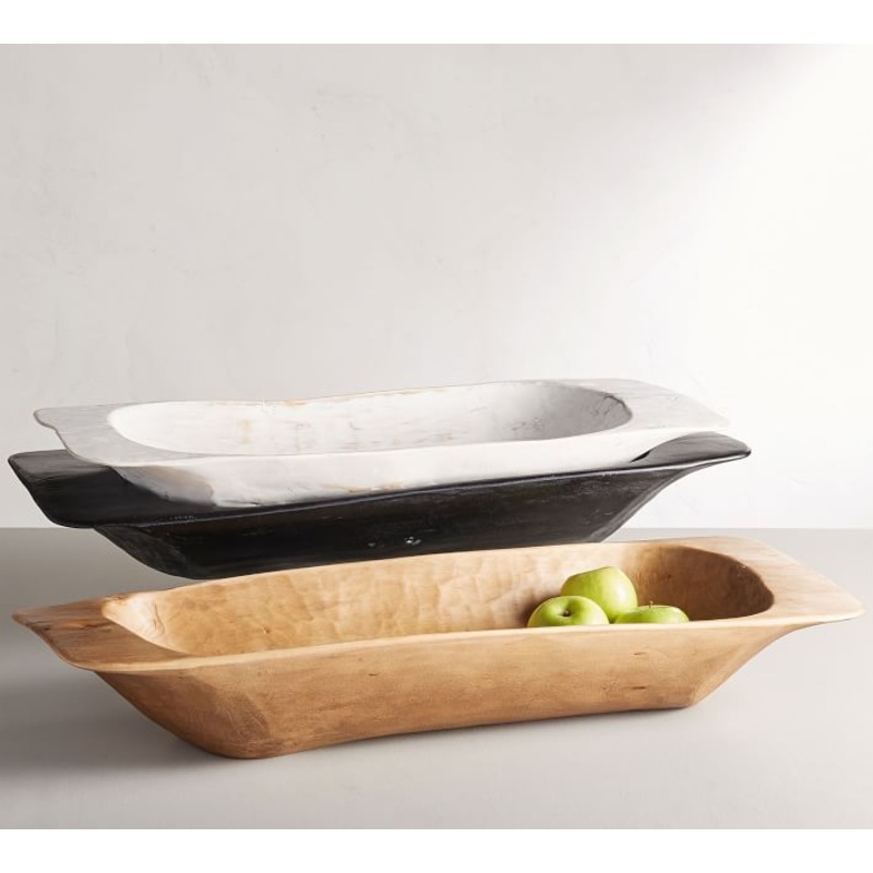 Wooden Dough Bowl Trays