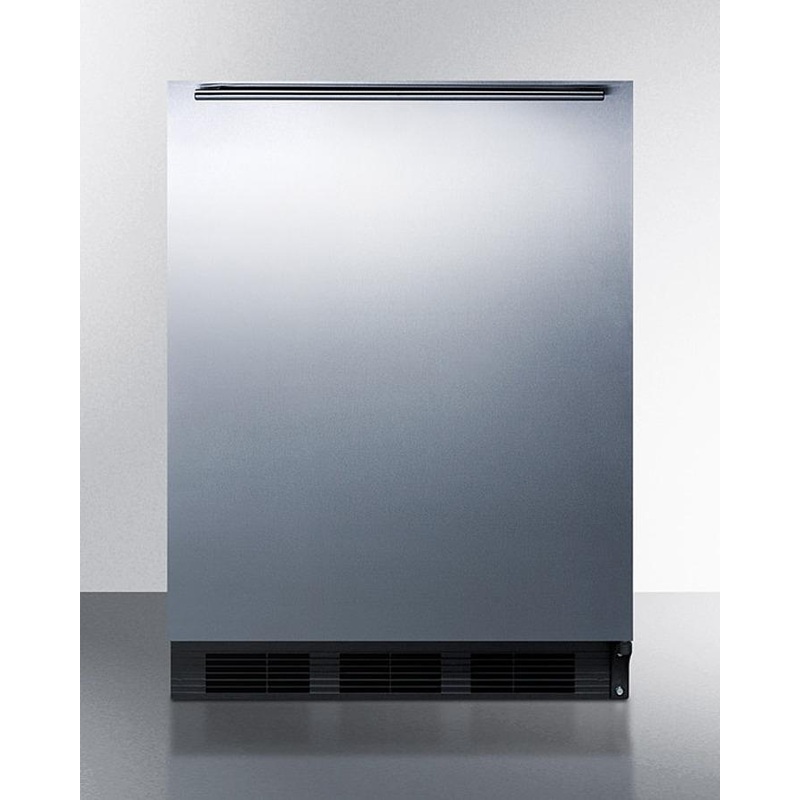 Summit CT663BKBISSHH 24″ Wide Built-in Refrigerator-freezer