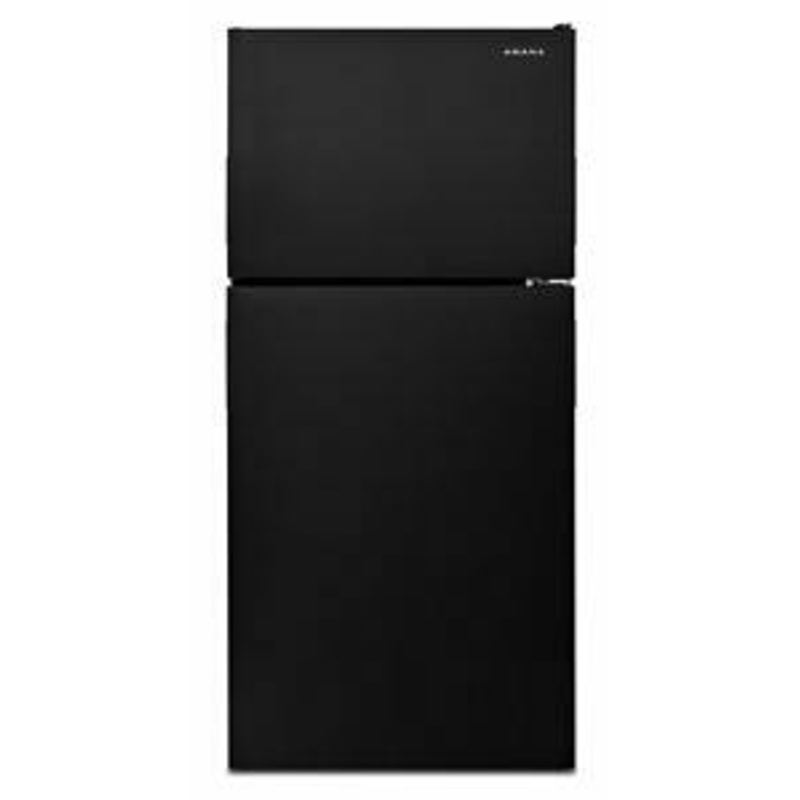 Amana ART308FFDB 30-Inch Wide Top-Freezer Refrigerator With Garden Fresh Crisper Bins – 18 Cu. Ft. – Black