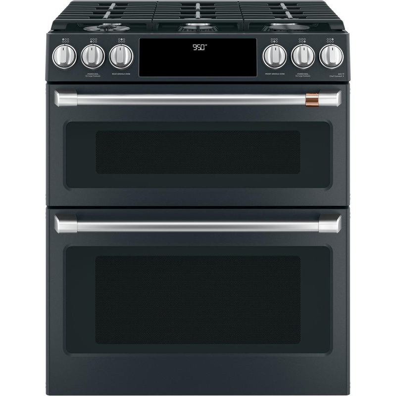 Caf(eback) 30″ Smart Slide-In, Front-Control, Dual-Fuel, Double-Oven Range with Convection