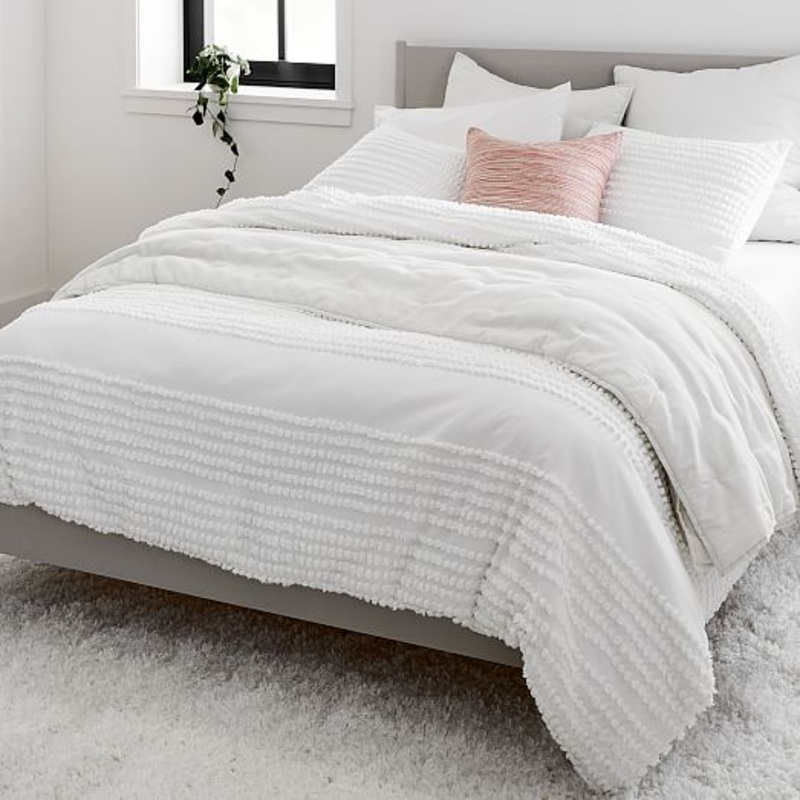 Candlewick Duvet – King/Cal. King – White