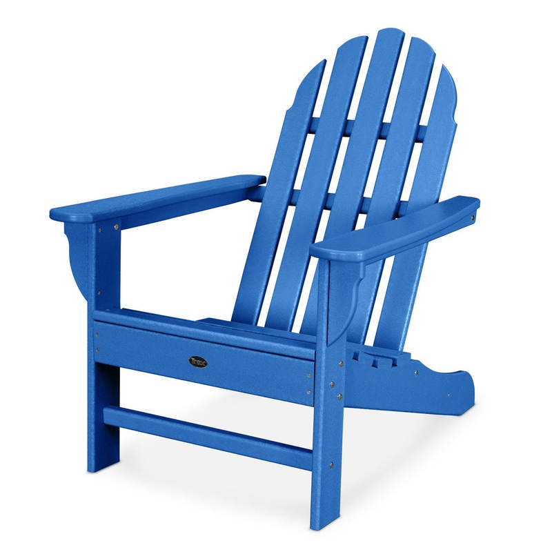 Cape Cod Adirondack Chair Trex Outdoor Color: Pacific Blue