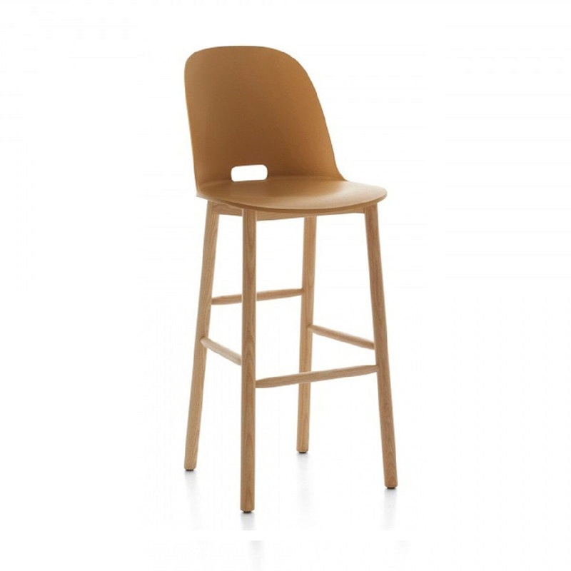 Emeco Alfi High-Back Barstool