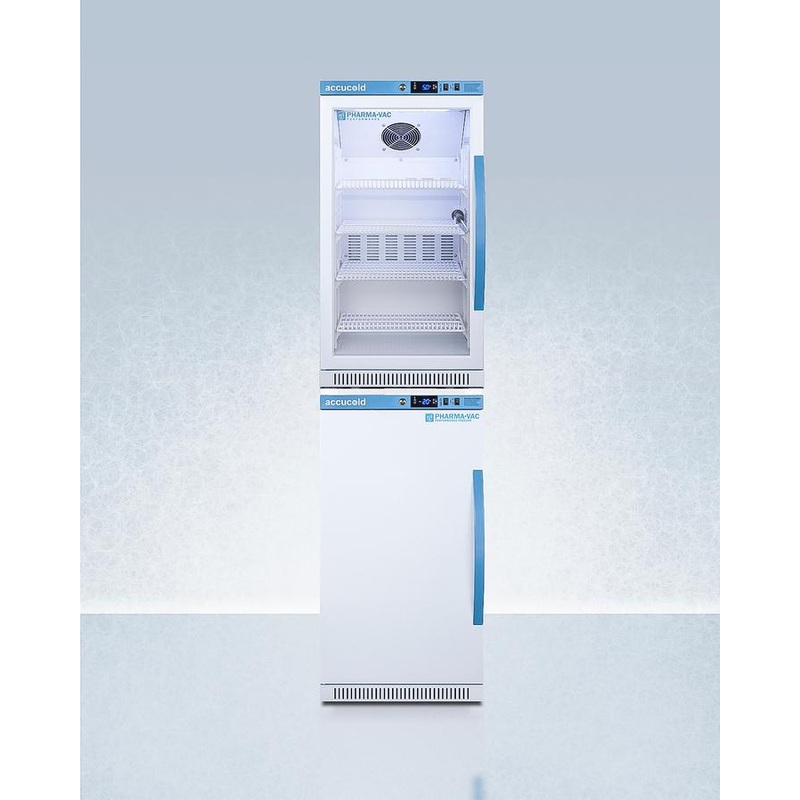 Summit ARG31PVBIADAAFZ2PVBIADASTACKLHD 20″ Wide Performance Series All-refrigerator/all-freezer Combination