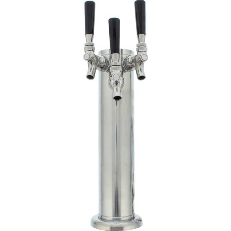Zephyr PRKFK03SSC Presrv Kegerator Triple Tap Kit, Ss, Co2