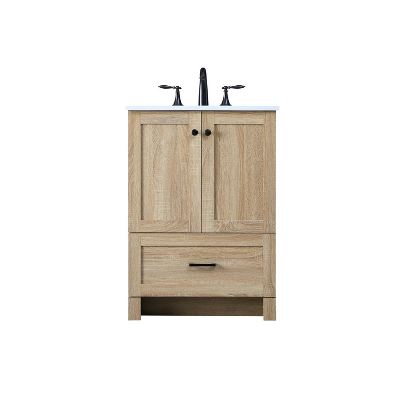Ahmed 24″ D x 19” D x 34” H Single Bathroom Vanity Sand & Stable Base Finish: Mango Wood