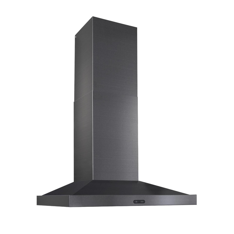 Broan EW5436BLS **DISCONTINUED** Broan Elite EW54 Series 36-Inch Wall-Mount Range Hood, 600 Max Blower CFM, Black Stainless Steel