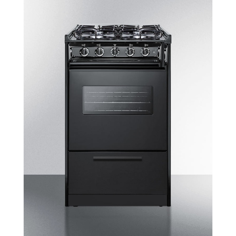 Summit TTM1107CRSW 20″ Wide Gas Range