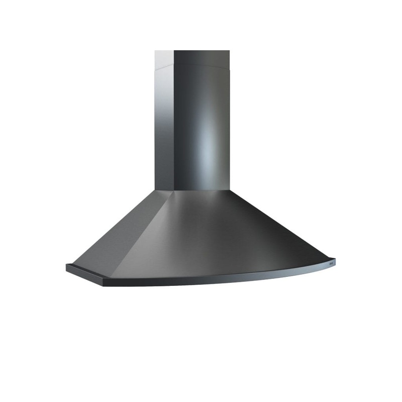 ZSAM90FBS Savona Wall, 90cm, Black SS, LED, 600 CFM w/ACT