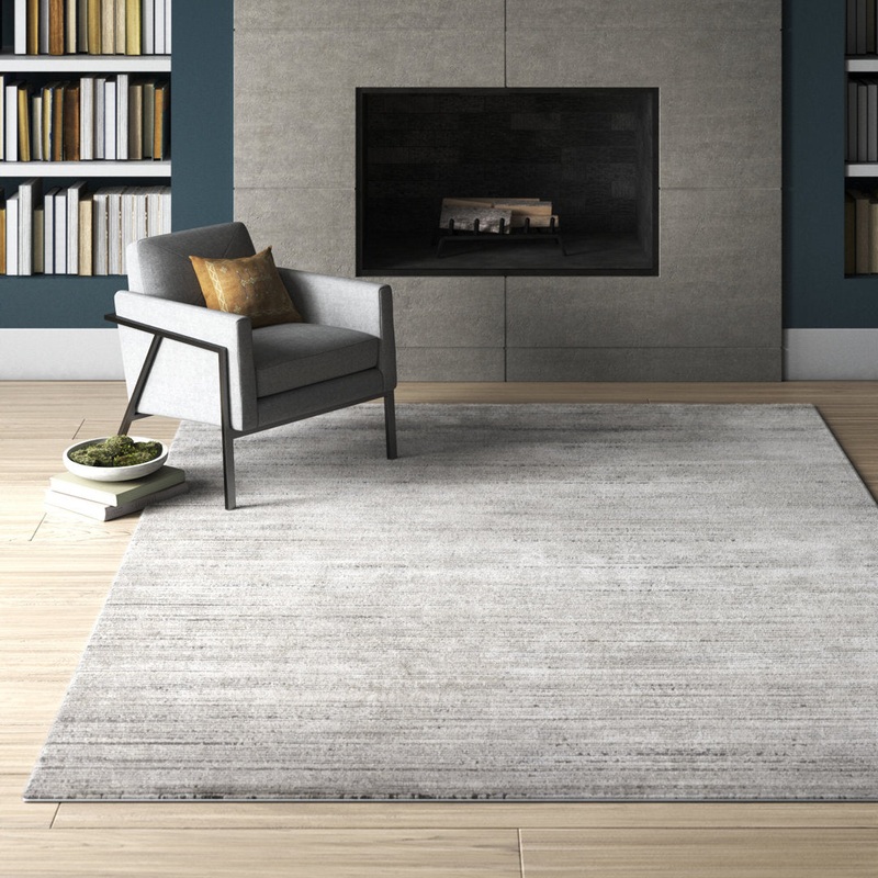 Bridgeton Gray Sleek Area Rug Greyleigh Rug Size: Rectangle 7’10” x 10’2″