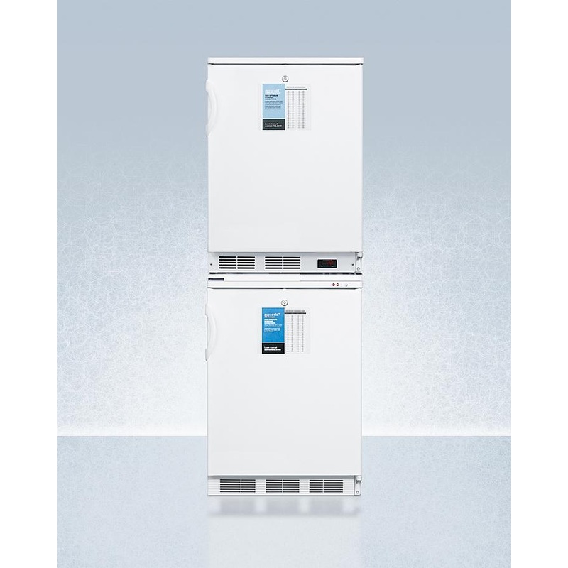 Summit FF7LWVT65MLSTACKPRO 24″ Wide All-refrigerator/all-freezer Combination