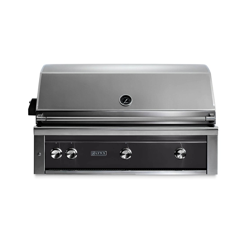 Lynx L42TROBLP 42″ Built-In Grill – 1 Trident W/ Rotisserie – Obsidian