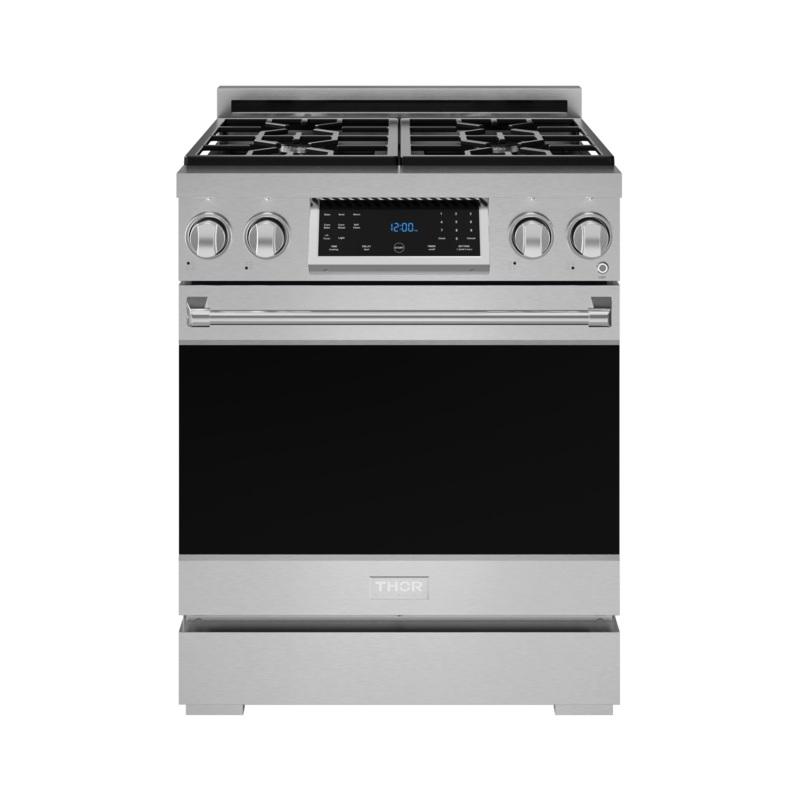 Thor Kitchen RSG30LP 30 Inch Professional Lp Range With Tilt Panel Touch Control In Stainless Steel Gordon Ramsay Series – Rsg30Lp