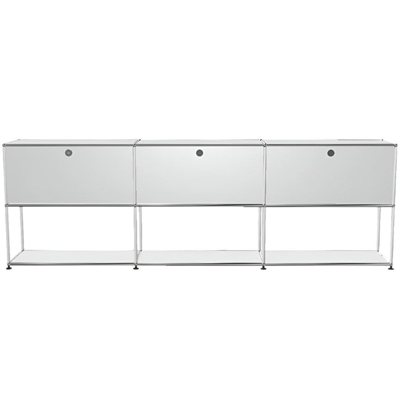 USM Haller Credenza – 6 compartments – 3 open -3 closed – 1.6
