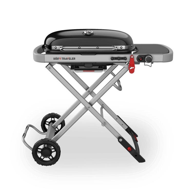 9010001 Weber Traveler Portable Gas Grill – Black