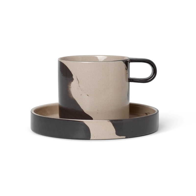 Inlay Cup with Saucer