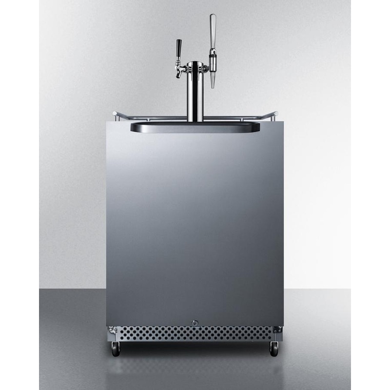 Summit SBC695OSCMTWIN 24″ Wide Built-in Outdoor Cold Brew/nitro-infused Coffee Kegerator