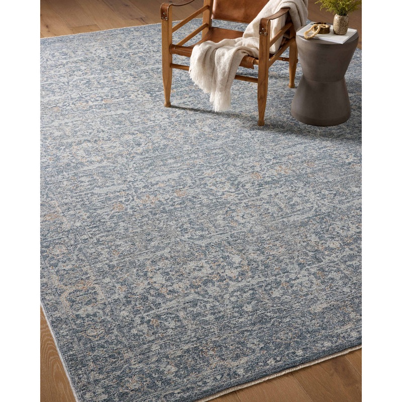 Angela Rose x Loloi Blake Denim / Taupe Area Rug Angela Rose x Loloi Rug Size: Rectangle 2′ x 3′