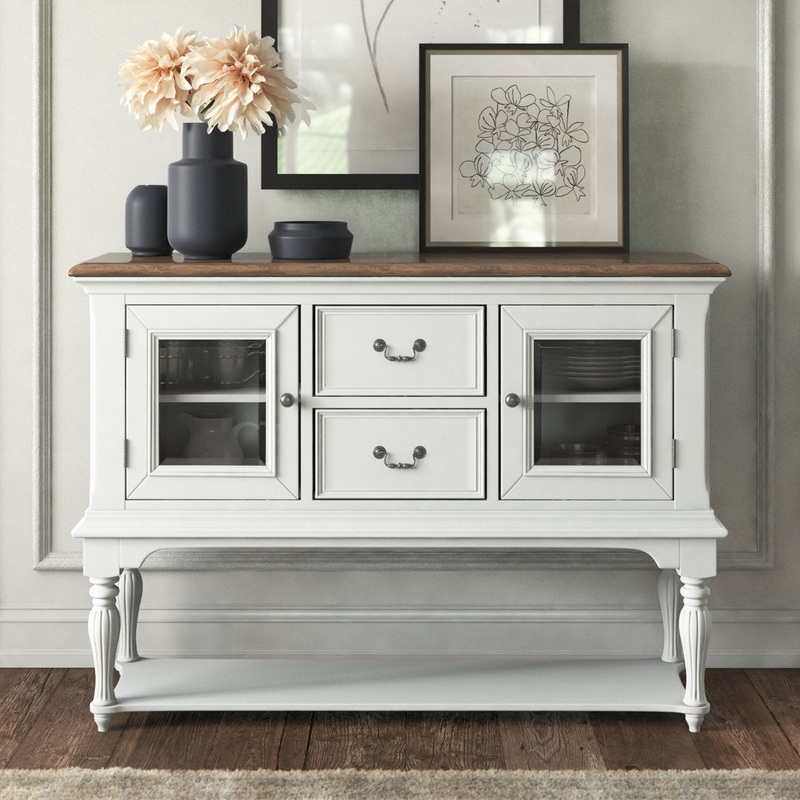 Cleckheat 56″ Wide 2 Drawer Sideboard Laurel Foundry Modern Farmhouse
