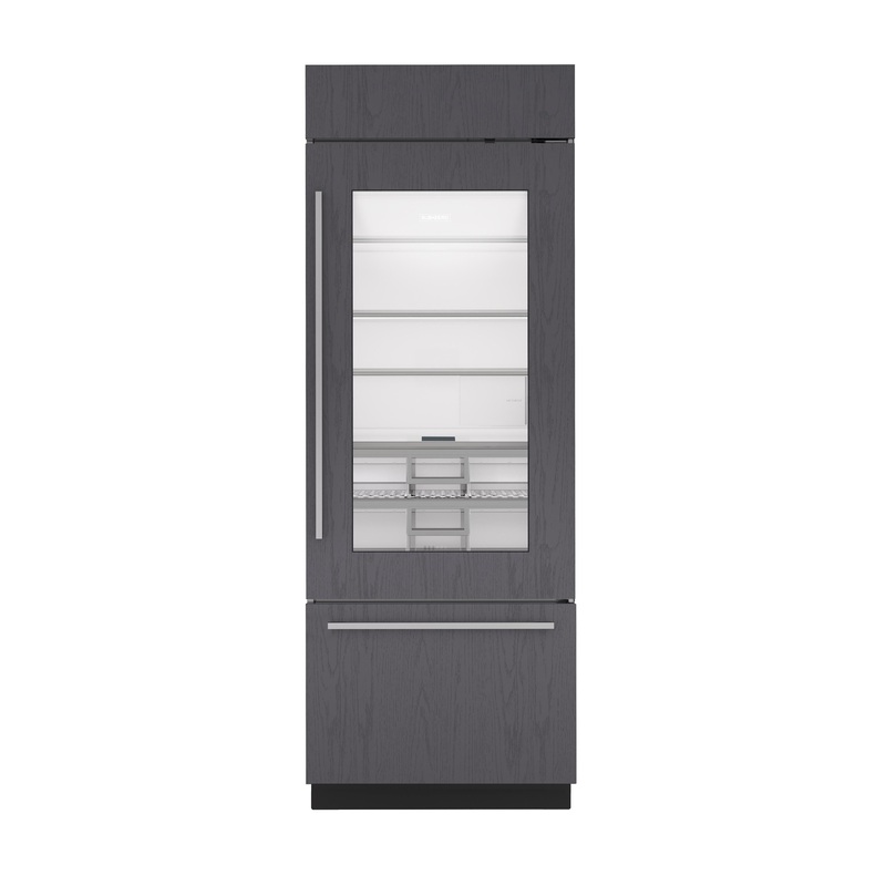 Sub-Zero CL3050UGOR 30″ Classic Over-And-Under Refrigerator/Freezer With Glass Door – Panel Ready