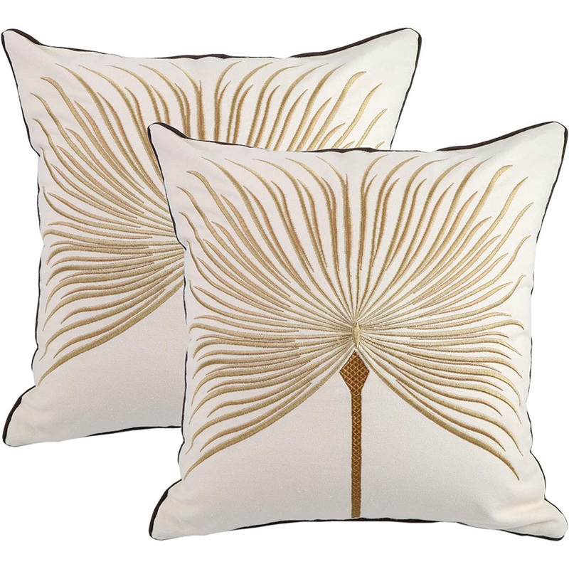 100% Cotton Throw Square Indoor/Outdoor Pillow Cover ToccoLeggero