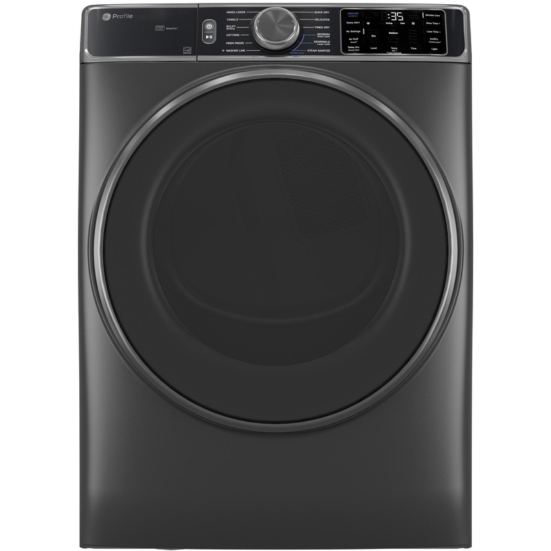 PFD95GSPWDS GE Profile ENERGY STAR 7.8 cu. ft. Capacity Smart Front Load Gas Dryer with Steam and Sanitize Cycle