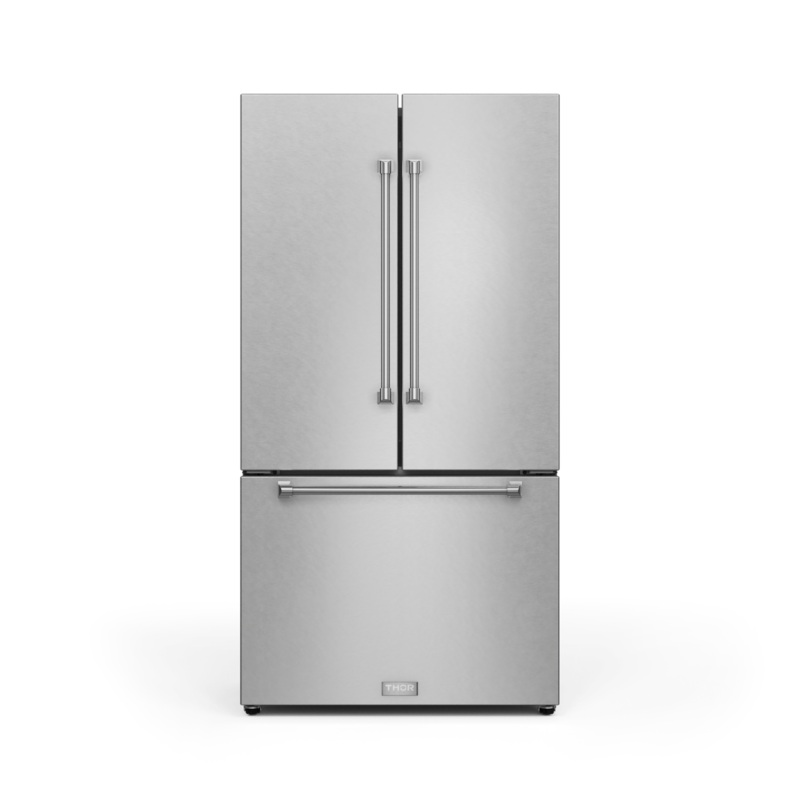 Thor Kitchen RF3621CTD99 36 Inch 20.3 Cu Ft French Door Counter Depth Refrigerator With Ice Maker In Stainless Steel Gordon Ramsay Series – Rf3621Ctd99