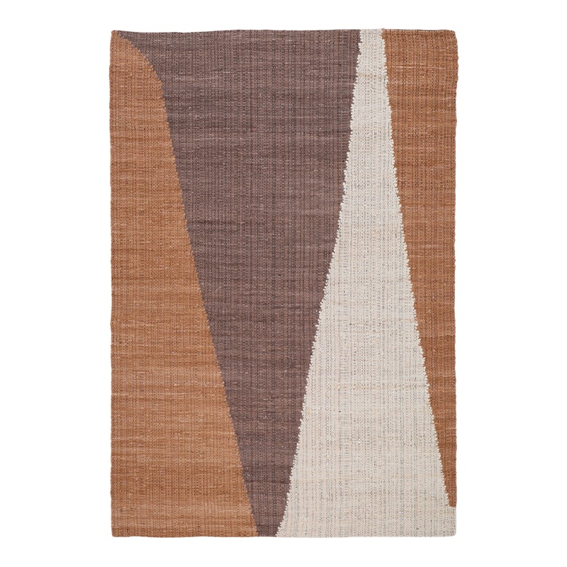 Earthy Woven Charm – Brown 1.8m x 2.7m Area Rug