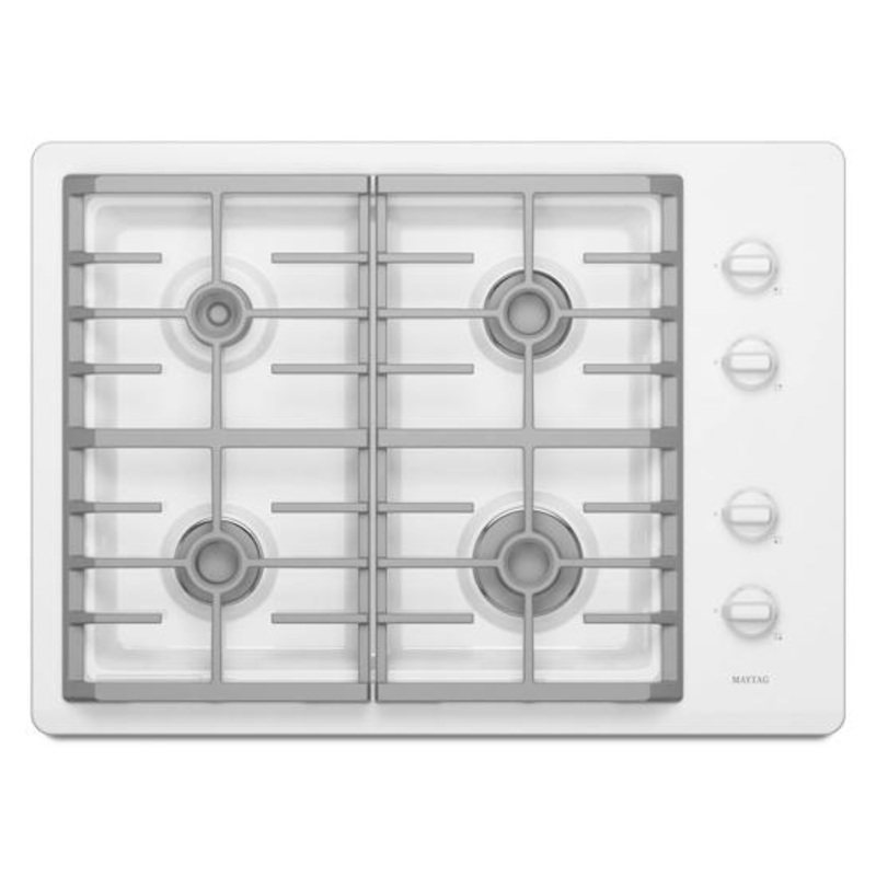 Maytag MGC7430WW White Maytag 30-inch Gas Cooktop with Two Power Cook Burners