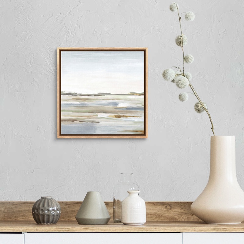 Vastness II by Eva Watts – Painting Print Wade Logan Size: 13.25″ H x 13.25″ W x 1.75″ D Format: Natural Floating Frame Canvas