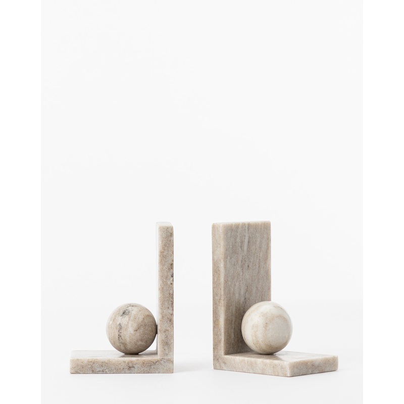 Adar Marble Bookends Set of 2