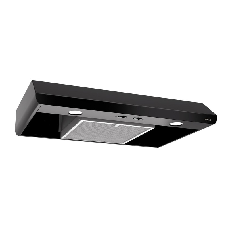BKSA130BL Broan 30-Inch Convertible Under-Cabinet Range Hood, 300 Max Blower CFM, Black