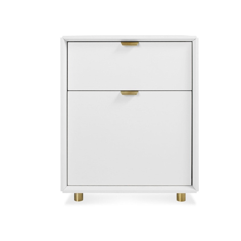 Dang 2 – Drawer Vertical Filing Cabinet Blu Dot Color: White