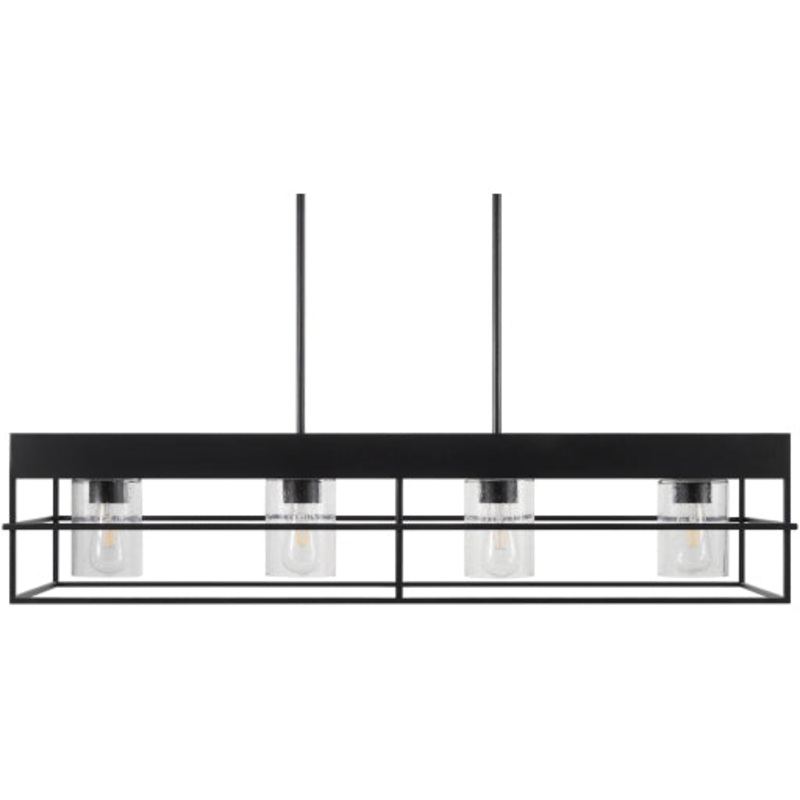 Didier Industrial Rustic 42″L x 11″W LED Chandelier