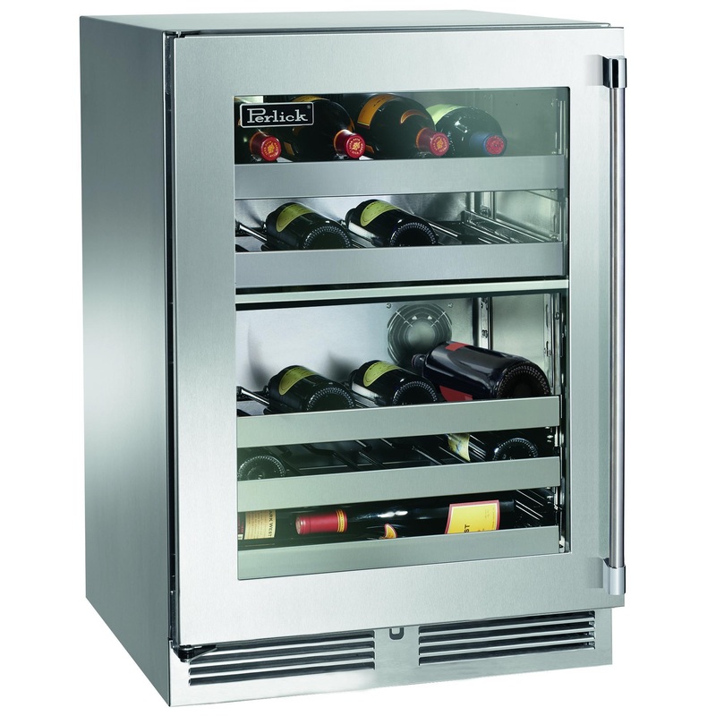 Perlick HP24DO43R 24″Outdoor Dual-Zone Wine Reserve