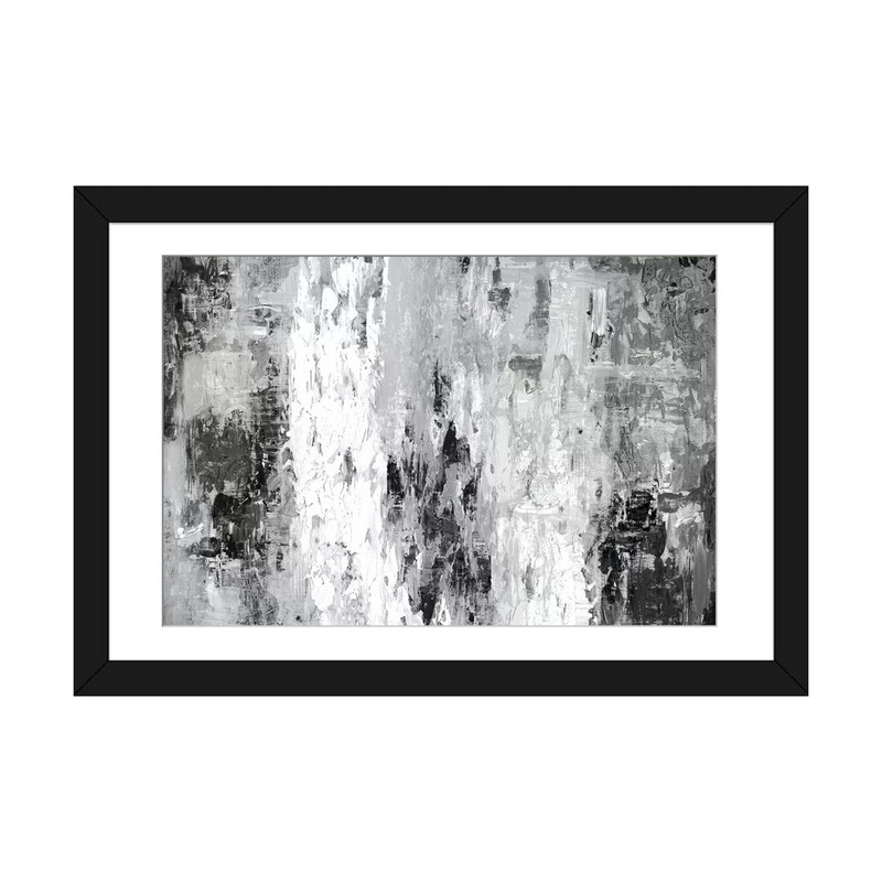 Black And White Abstract IV by PI Studio – Wrapped Canvas Print The Twillery Co. Size: 26″ H x 40″ W x 1.5″ D Format: Black Framed