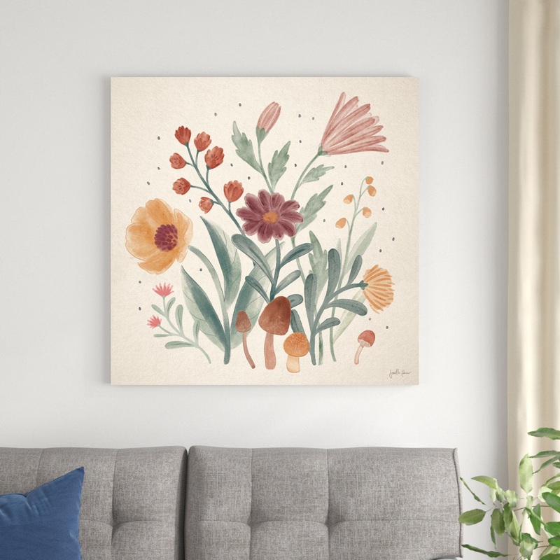 Cottage Botanical II Red Barrel Studio Size: 36″ H x 36″ W x 1.25″ D