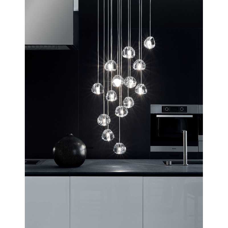 Mizu Rectangle Cluster Pendant Light