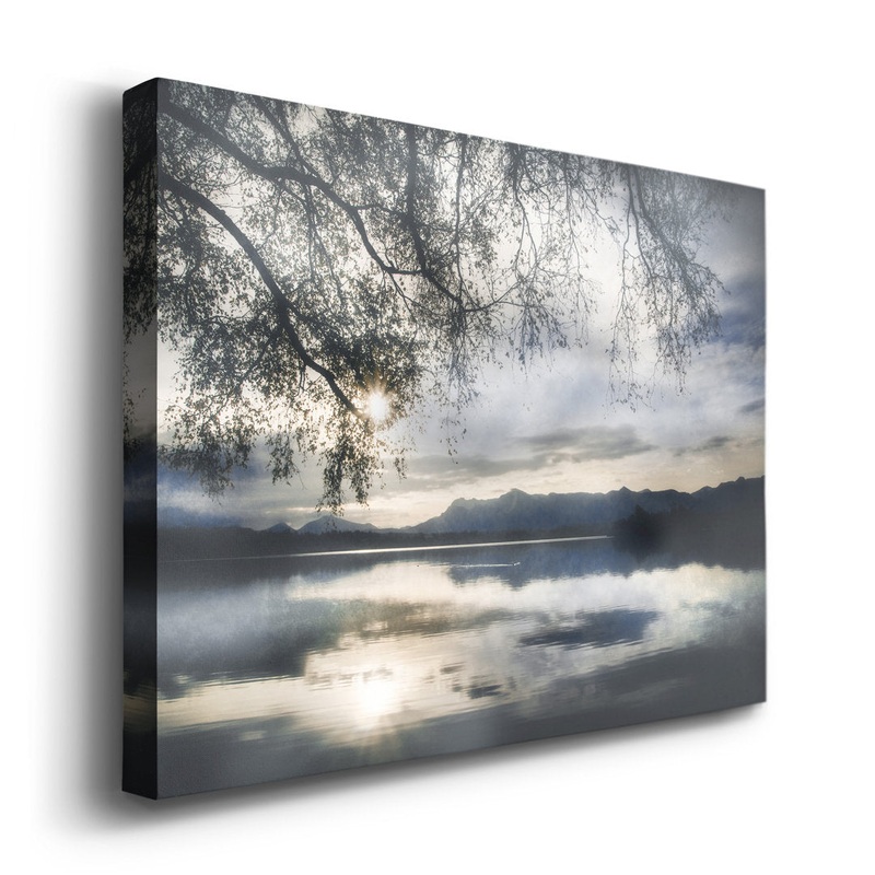 Staffelsee Lake – Wrapped Canvas Print Millwood Pines Size: 48″ W x 36″ H