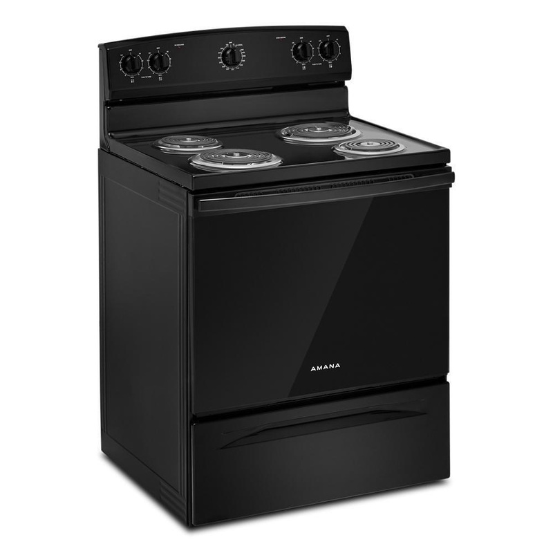 ACR4203MNB Amana 30-inch Electric Range with Easy-Clean Glass Door