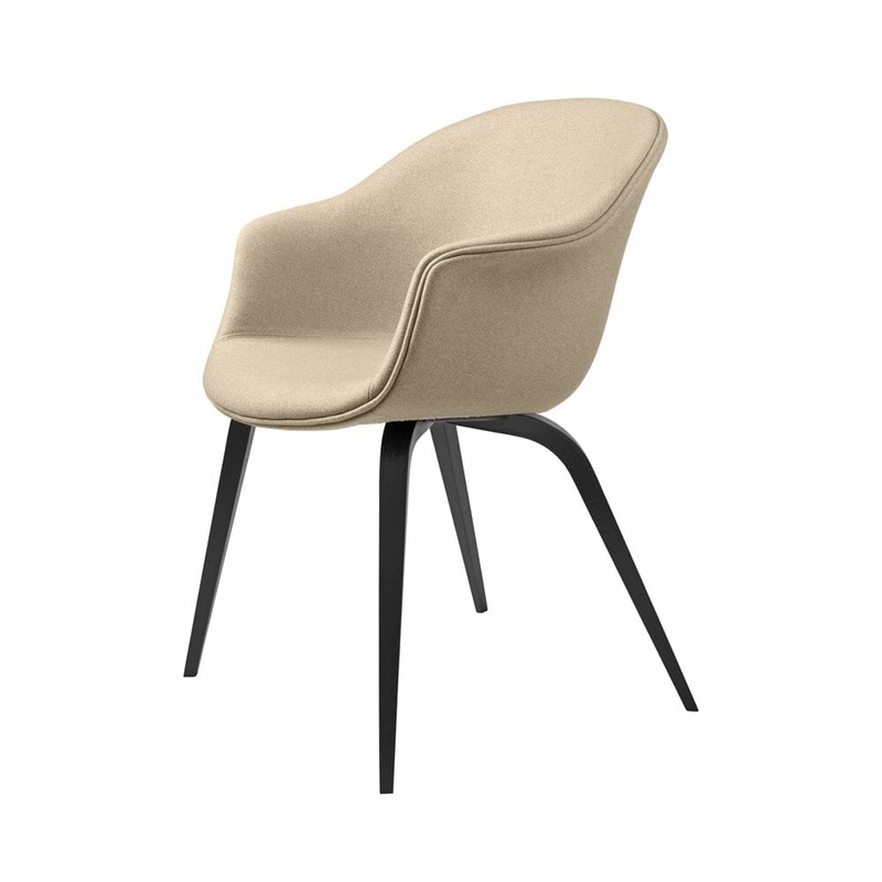 Bat Wood Base Dining Chair – Fully Upholstered