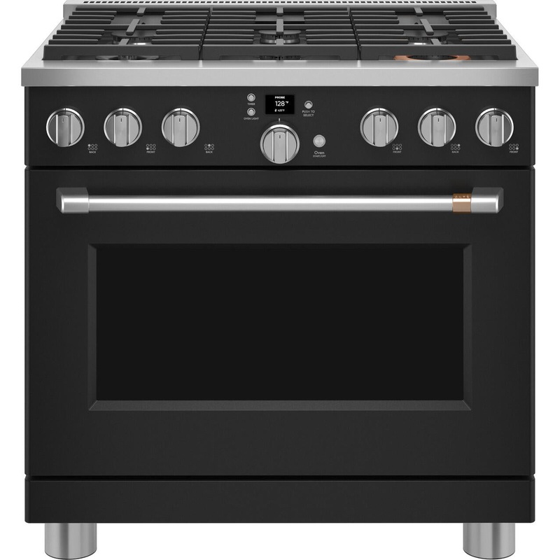 Cafe CGY366P3TD1 Caf 36″ Smart All-Gas Commercial-Style Range With 6 Burners (Natural Gas)